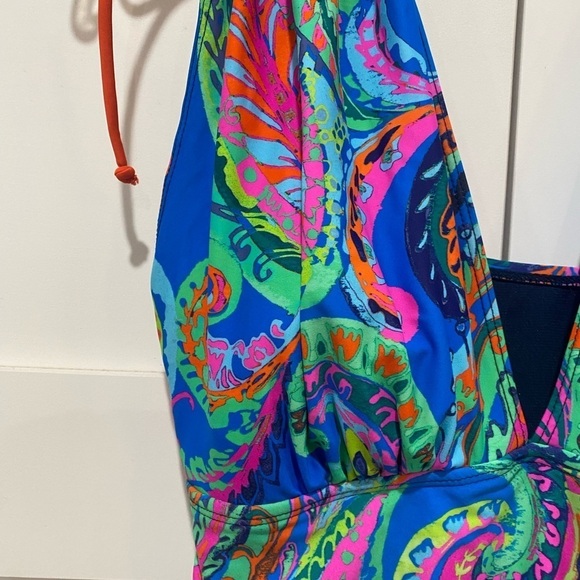 Mazu Apparel Grecian Skater 2in1 Convertible Length Tankini in French Paisley - Picture 2 of 8